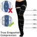 Ailaka Thigh High 20-30 mmHg Compression Stockings - Medium, Black - for Varicose Veins, Edema, Leg Pain - 1 Pair - Buy Online on GoSupps.com