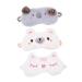 FRCOLOR 3pcs Plush Eye Mask Cute Eye Masks Party Supplies Block Out Eye Masks Blue Badge Holder Sleeping Eyeshade Blackout Eye Shield Plush Eye Sleeping Patch Goggles Cotton Girl at Night