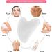 Gua Sha Stone Heart Shape - 100% Natural Jade Massage Tool for Eyes Neck & Skin Care | Relaxation & Beauty - Buy Online on GoSupps.com