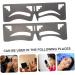 DOITOOL Eyebrow Makeup Tools 10 Pcs Eyebrow Ruler Tool Large Shower Mat Brow Mapping Eyebrow Stencil Supplies Stainless Steel 17x4.8cmx5pcs Blackx5pcs - Buy Online on GoSupps.com