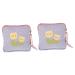 Gleavi 2 pieces of napkin-up bag make-up bags for women travel mini-culture bag travel-up bags period set Period-pads napkin holder Portable Lilax2stk 11.5x11.5x2cmx2PCs