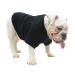 Lovelonglong Bulldog Clothes Dog Clothing Blank T-Shirt Tee Shirts for French Bulldog English Bulldog American Pit Bull Pugs 100% Cotton Skin Care Black B-XL B-XL (for Bulldog -50lbs) Black