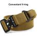 FAIRWIN Tactical Rigger Belt - 1.7'' Nylon Utility Belt with V-Ring Buckle, Brown (S: 30''-36'') - Buy Online on GoSupps.com