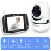 HelloBaby Video Baby Monitor with Remote Camera, Pan-Tilt-Zoom, 3.2'' Color LCD, Night Vision, Temperature Display - Black - Buy Online on GoSupps.com