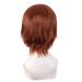 Buy MapofBeauty 12 Inch Side Bangs Short Straight Ginger Orange Cosplay Wig | International Shipping Available - Buy Online on GoSupps.com