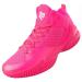 PEAK High Top Mens Basketball Shoes Lou Williams Streetball Master Breathable Non Slip Outdoor Sneakers Cushioning Workout Shoes for Fitness 11 Pink