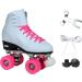 Epic Skates Classic White Roller Skates - Pink Wheels - US Size 7 - Buy Online on GoSupps.com