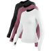 CADMUS Quick-Drying Running Long Sleeve Shirt for Women Workout Shirts 09:black Pink White Pack of 3 Medium