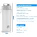 BONMIXC Tritan Protein Shaker Bottle 28oz - BPA/BPS/BPF Free Sports Cup with Mixer - Frosted White - Buy Online on GoSupps.com