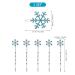 Lurrose 6pcs Snowflake Crystal Hairpins - Bridal Rhinestone Bobby Pins for Wedding, Prom & Parties - Buy Online on GoSupps.com
