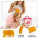 FOMIYES 2pcs Comb Multitools - Acupuncture Head Massager & Gua Sha Hairbrush Scraping Tool Heat Jade Massage Board - Orange 9.5X5.8X1cm - International Shipping Available - Buy Online on GoSupps.com