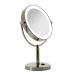 Zadro Laguna 11 Makeup Mirror with Lights and Magnification LED Lighted Makeup Mirror with Magnification 10X/1 or 5X/1X 10X/1X | 11x5.5x17.5 Polished Nickel