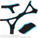 Jaw Support Belt Elastic for Stop Snoring | Chin Strap for Sleep Aid | Soft & Comfortable (Black Sky Blue Edge) - Buy Online on GoSupps.com