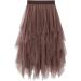 Buy Women s Carnival Costume Tulle Petticoat | 50 Layer Tutu for Girls & Women - Black & Bronze Midi | Perfect for Ballet & Dress-Up - Buy Online on GoSupps.com