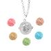 Aroma therapy chain aroma diffuser aromatherapy essential oil diffuser women necklace silver -plated tree of life trailer with 5 pieces lava stones gift for mother mother -in -law girlfriend