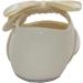 British Made Ivory Baby Girls Pram Shoes with Bow Detail | Soft Sole | Size 2 UK Child - Buy Online on GoSupps.com