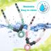 Cute Donut Chew Necklaces for Sensory Kids - 2 Pack, 100% Silicone Teething Necklace for Baby Girl with Autism, ADHD, SPD - Oral Motor Therapy Toy - Buy Online on GoSupps.com