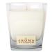 Aroma Naturals Wish Holiday Square Glass Soy Candle Peppermint and Vanilla 6.8 Ounce