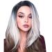 Wig Women Blonde Grey Hair Curly Short Curly Bob Short Head Cosplay Synthetic Afro Anime Human Party 80s