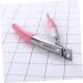 Healeved Nail Clippers Acrylic Nail Tool Nail Trimmers Nail False Nail Clipper Nail Art Nails Tools Stainless Steel False Nail Tip Clipper French Nail File medium Rosy - Buy Online on GoSupps.com