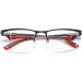 Buy Lanomi Blue Light Filter Reading Glasses - Anti-Blue Light Half Frame Computer Glasses for Men & Women - Red 2.0 Diopters - Buy Online on GoSupps.com