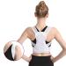 Posture Corrector Back Corrector Belt Spine Shoulder Adjustable Straps Support Bandage Shoulder Corset Back for Upper Back Pain Relief Unisex White S Elegant Svart Small - Buy Online on GoSupps.com