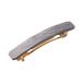 French Amie Small 2 1/4 Inches Metallic Grey Celluloid Handmade Automatic Hair Clip Hair Barrette for Women and Girls (Metallic Grey)
