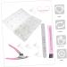Healeved 1 Box Nail Art Box Acrylic Nail Kit De Manicura Manicure Kit Nail Files Dead Skin Nail File Buffer Manicure Accessories Clear Nail Tips Nail Brush Plastic Cosmetic Fake Nail Patch 15x6cm - Buy Online on GoSupps.com