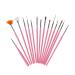 FREDY 15 in 1 nail cosmetic brush set Rose