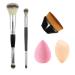 Makeup Brush Set Make up Brushes and Sponges Set Professional Blending Brush Foundation Brush Set Dual Ended Makeup Brush Kabuki Foundation Brush For Contour Eyeshadow Face Beauty & 5 Piece Set