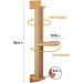FUKUMARU Cat Activity Tree w/ Scratching Posts & Wall Mounted Jute Scratcher Pine Hammock - Buy Online on GoSupps.com