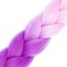 LDMY Ombre Pink to Purple Jumbo Braiding Hair Extensions - 24 Inch 6pcs Pack Synthetic Jumbo Braids for Women - Buy Online on GoSupps.com
