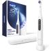Oral-B iO Series 5 Ultimate White Rechargeable Electric Toothbrush with Visible Pressure Sensor, 2 Minute Timer, 5 Cleaning Settings, 1 Replacement T