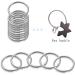 100 Pcs 12mm Split Key Rings Bulk - Small Keychain Connectors for DIY Crafts - Buy Online on GoSupps.com