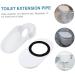 Veemoon 2pcs Toilet Shifter Toilet Accessories Flange Water Outlet Shifter Toilet Drain Pipe Fittings Shifter for Drainage Systems Commode Toilet Bowl White Adjust Drain Fittings Plastic 20.7X12.5CMx2pcs Whitex2pcs - Buy Online on GoSupps.com