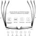 Zukky Blue-Light Progressive Multifocal Reading Glasses for Women - Large Square Lens Black & Clear Size 3X - Buy Online on GoSupps.com