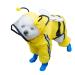 Dog Raincoat Pet Waterproof Clothes with Transparent Hood and Four Feet Full Body Coverage Lightweight Reflective Rain Jacket with Lovely Modelling for Small Medium Large Dogs or Other Breeds Yellow Bee Medium