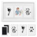 PewinGo Baby Handprint and Footprint Kit Baby Framed Photo Kit with 100% Clean-Touch Ink Pad for Newborn Baby Perfect baby gift 36*21*3.5 cm
