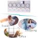 Wudaizhi Travel-Friendly 5-Pair Contact Lens Case Set | Eye Lens Containers | Cosmetic Clasp in White & Gray - Buy Online on GoSupps.com