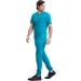 Cherokee Men's V-Neck Scrub Top | Mesh Yoke, Side Panels | Medium Teal Blue - Buy Online on GoSupps.com