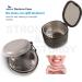 Denture Case Kit - 2 Pack - No-Leak Denture Bath with Strainer & Magnetic Mirror - Grey - Buy Online on GoSupps.com
