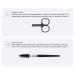 8-Part Black Stainless Steel Eyebrow Care Set | Precision Trim & Ingrown Hair Removal - Includes Storage Bags - Buy Online on GoSupps.com