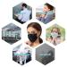 100PCS Black Disposable Face Mask 3 Ply Filter Protection Breathable - Pack of 100 - Buy Online on GoSupps.com