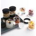 Bumobum 2oz Glass Jars with Black Lids (3 Pack) - Empty Round Cosmetic Containers for Samples, Powders, Creams, and Spices - Buy Online on GoSupps.com