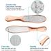 Professional Hornhaut Hobel Set - Stainless Steel Double-Sided Foot File for Hard & Cracked Skin | Rose Gold Foot Care Tool - Buy Online on GoSupps.com