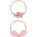 Baby Girls Nylon Bow Flower Tiara Headbands for Newborn Toddlers - 10 pcs Set in Pink - Buy Online on GoSupps.com
