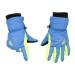 MAGARROW Outdoor Winter Children Ski Gloves Warm Snowboard Boys Girls Snowproof Fleece Kids Hand Warmer Blue S(6 7 Years)