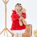 Famuka Infant Winter Baby Girls Red Coat Jacket | Thick Fleece Lined Outwear 12 Months - Buy Online on GoSupps.com