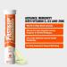 Fast&Up Vitamin C + D3 + Zinc Effervescent Tablets - 20 Tabs, Orange Flavour - Buy Online on GoSupps.com