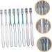 Fomiyes 8-Piece Manual Toothbrush Set | Anti-Stain Hand Cleaning Tools | Lightweight Travel Toothbrushes for Men - Buy Online on GoSupps.com